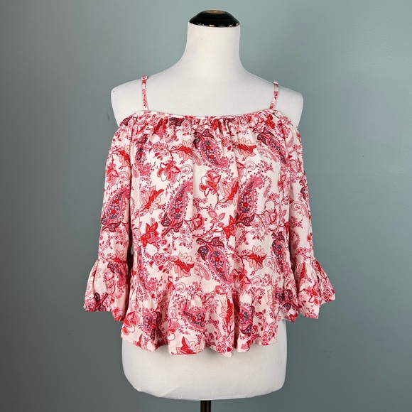 Off Shoulder Bohemian Shirt - Picture 1 of 9